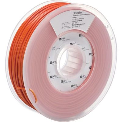 Ultimaker 純正フィラメント ABS Orange 2.85mm 750g 1628 1巻 688-7339（直送品）