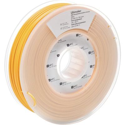 Ultimaker 純正フィラメント ABS Yellow 2.85mm 750g 1629 1巻 688-7313（直送品）