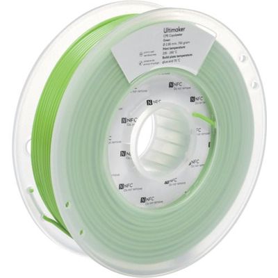 Ultimaker 純正フィラメント CPE Green 2.85mm 750g 1638 1巻 688-7304（直送品）