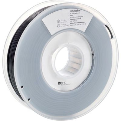 Ultimaker 純正フィラメント PC Black 2.85mm 750g 1641 1巻 688-7329（直送品）