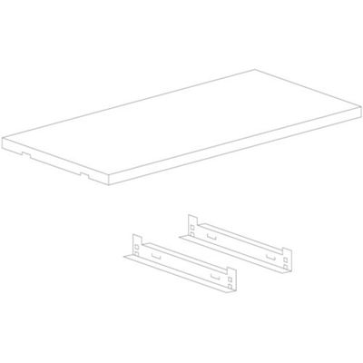 SANSHIN スリム棚板ラック スリムイーラック追加棚板セット W1250×D625用 EBSHS462-FMW0 1セット(1枚)（直送品）