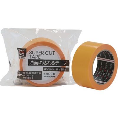 リンレイテープ 油面に貼れるテープ 6001L 50×20 黄 6001L-50X20-Y 1巻 679-5083（直送品）