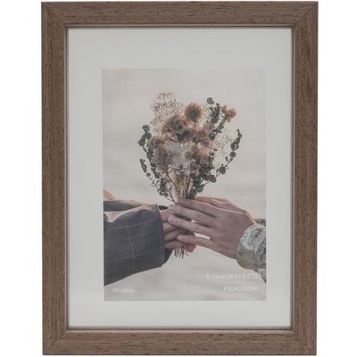 富士フイルム フジカラー 写真フレーム フロティフレーム L ブラウン FLOATYFRAMELBR 1枚 689-7566（直送品）