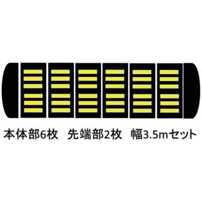 サンセルフ 減速くん タイプ2 コンクリート用 3.5mセット TYPE2-CO-3.5M 1セット 686-3250（直送品）
