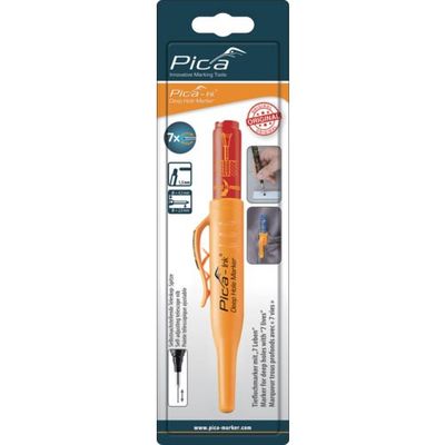 ピカコーポレイション ピカマーカー 深穴インクマーカー"Ink 赤 ブリスターパック 15040SB03 1本 665-2111（直送品）