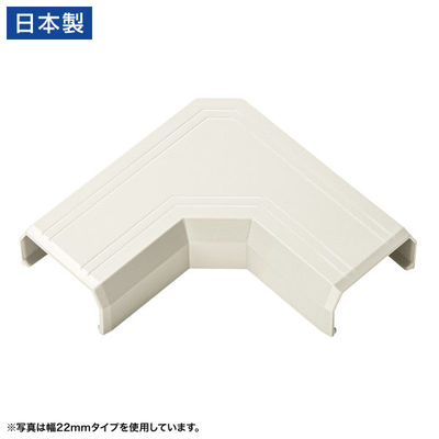 サンワサプライ  CA-KK17MW用ケーブルカバー（幅17mm、L型、ミルキーホワイト） CA-KK17MWL（直送品）