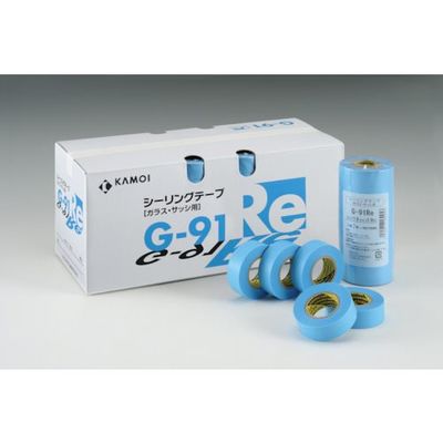 カモ井加工紙 カモ井 マスキングテープ ガラス・サッシ用(8巻入) G-91REJAN-15 1パック(8巻) 121-8180（直送品）