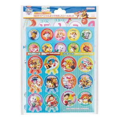 サンスター文具 パウ・パトロールよくできましたシール 2202278B 1セット(1袋×3)（直送品）