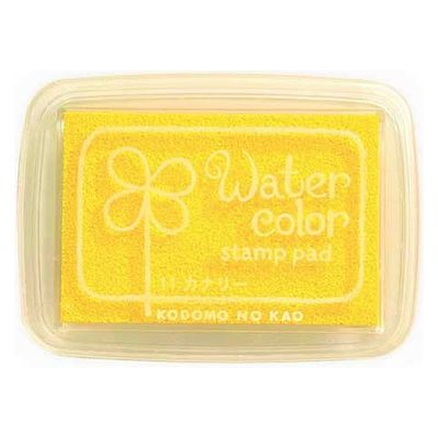 こどものかお 紙用インクパッド S 4102-011 カナリー 4101130カナリー011 1セット(1個×4)（直送品）