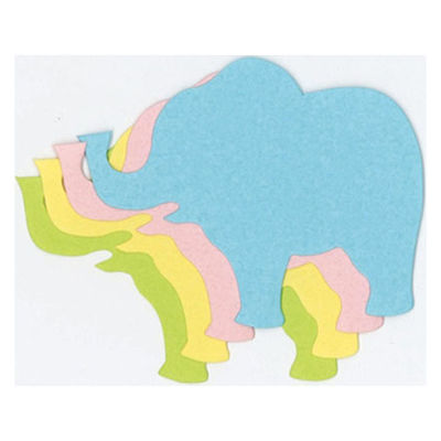 花岡 hanaoka ダイカットペーパーS ぞう 4101857DCP ゾウS 1セット(1個×5)（直送品）