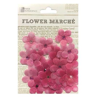 花岡 ペーパーインテリジェンス フラワーマルシェ ヴェラムビジューピンク 4108608 1パック×5（直送品）