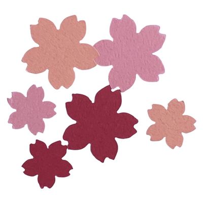 花岡 hanaoka パンチカットペーパー 桜 4110232PCPサクラ 1パック×5（直送品）