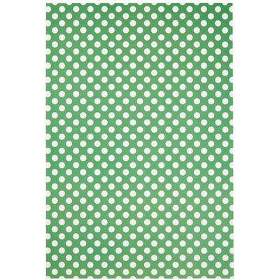 大王製紙 ドットホワイト 4ツ切20枚 みどり 1セット(2冊)（直送品）