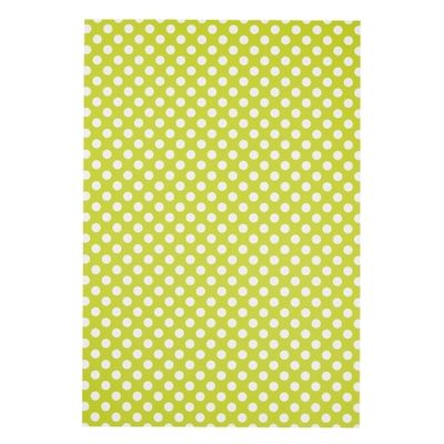 大王製紙 ドットホワイト 4ツ切20枚 きみどり 1セット(2冊)（直送品）