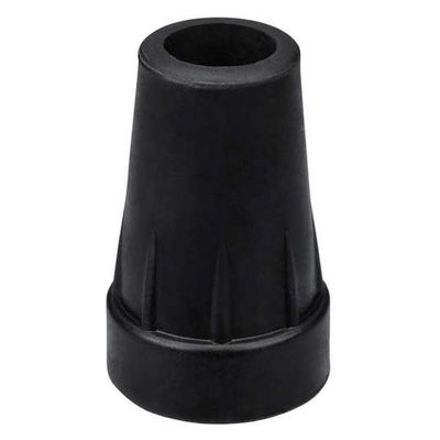 ナカバヤシ RQステッキ エコノミー伸縮杖先ゴム BK 1セット(1本×3)（直送品）