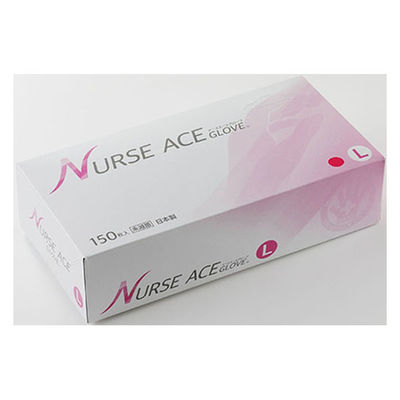 東京パック ナースエースグローブ ピンク L 1箱（直送品）