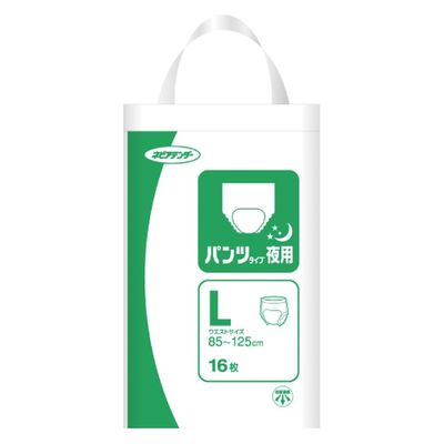 ネピア ネピアテンダーパンツタイプ夜用L16枚1P 65233 1パック×3（直送品）