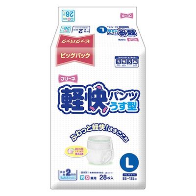 第一衛材 第一衛材株式会社 フリーネ 軽快パンツ うす型 L28 DHP-161 1パック×2（直送品）