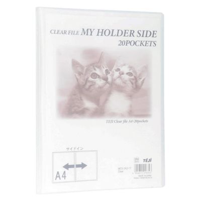 テージー マイホルダー20P MCS-342-17 クリア 1セット(1冊×5)（直送品）