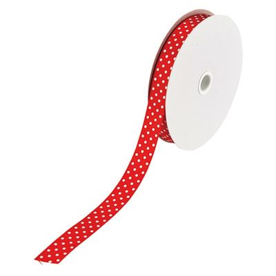 小堀リボン 水玉No.6050#47赤18mm×50m NO.6050アカ18 1セット(1巻×2)（直送品）