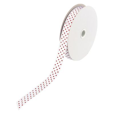 小堀リボン 水玉No.6050#1白18mm×50m NO.6050シロ18 1巻（直送品）