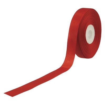 小堀リボン アセコハク No100 18mm 赤/白 ペア 1パック（直送品）