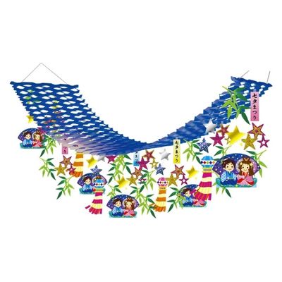 ハッピークラフト 七夕吹流しプリーツハンガーTNPH4407 TNPH4407 1個（直送品）