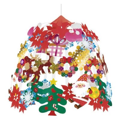 ハッピークラフト クリスマスキャロル2段センター XMNC4103 1セット(1個×3)（直送品）