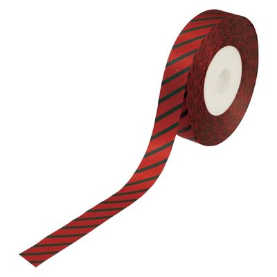 小堀リボン リボンストライプ No1810 18mm 赤/緑 1巻（直送品）