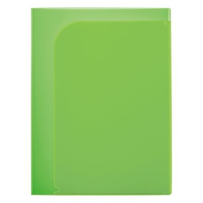 プラス 通知表ホルダー A4 FL-200SF GR 1冊 1セット(1冊×5)（直送品）