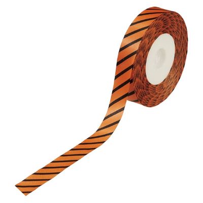 小堀リボン リボンストライプ No1810 18mm オレンジ 1巻（直送品）
