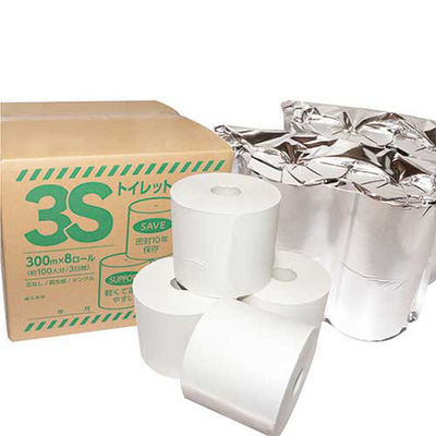 四国紙販売 3Sトイレットペーパー 4ロール×2パック 1箱（直送品）