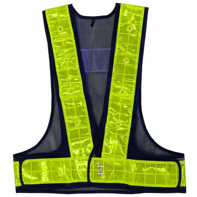 キタムラ産業 フラッシャーベスト 紺メッシュ/黄反射 KFVK-70BY 1セット(2枚)（直送品）