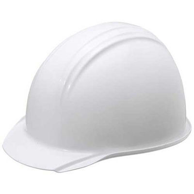 加賀産業 ヘルメット つば(雨溝)付 ホワイト KGBo-1B 1セット(2個)（直送品）