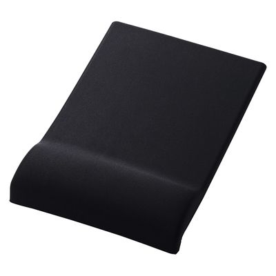 マウスパッド リストレスト 一体型 低反発 手首負担軽減 コーナーガードクッション ブラック MP-CTL01BK エレコム 1個（直送品）