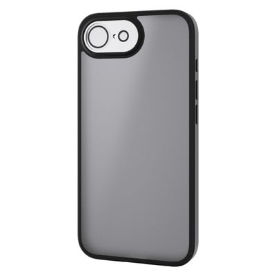 iPhone 16e ケース ハイブリッド メタルステッカー付 マットブラック PM-A25SHVCKKPBK エレコム 1個（直送品）