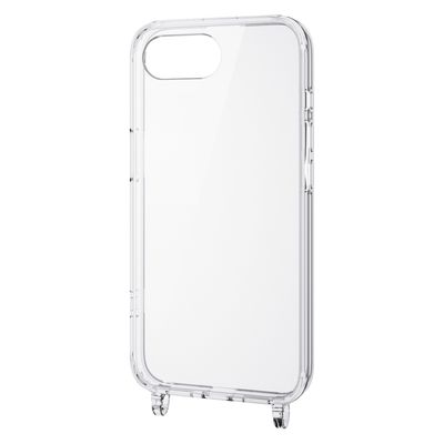 iPhone16eケース メタルステッカー付 ショルダーストラップホール付 クリア PM-A25SHVCKSHCR エレコム 1個（直送品）