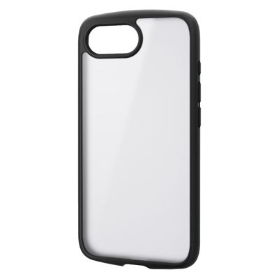 iPhone 16e ケース ハイブリッド メタルステッカー付 ブラック PM-A25STSFCGSBK エレコム 1個（直送品）