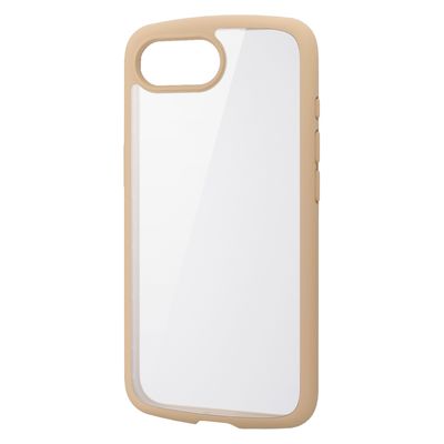 iPhone 16e ケース ハイブリッド 衝撃吸収 メタルステッカー付 カフェオレ PM-A25STSLFCBE エレコム 1個（直送品）