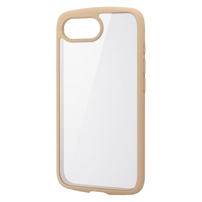 iPhone 16e ケース ハイブリッド メタルステッカー付 カフェオレ PM-A25STSLFCGBE エレコム 1個（直送品）