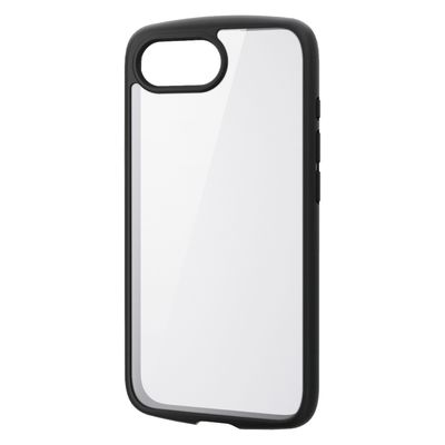 iPhone 16e ケース ハイブリッド メタルステッカー付 ブラック PM-A25STSLFCGBK エレコム 1個（直送品）