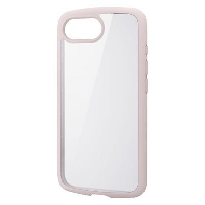 iPhone 16e ケース ハイブリッド メタルステッカー付 ピンク PM-A25STSLFCPN エレコム 1個（直送品）