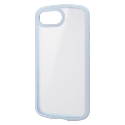 iPhone 16e ケース ハイブリッド メタルステッカー付 ライトブルー PM-A25STSLFCSBU エレコム 1個（直送品）