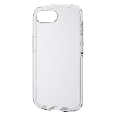 iPhone 16e ケース ソフト 軽量 薄型 メタルステッカー付 クリア PM-A25STSLUC3CR エレコム 1個（直送品）