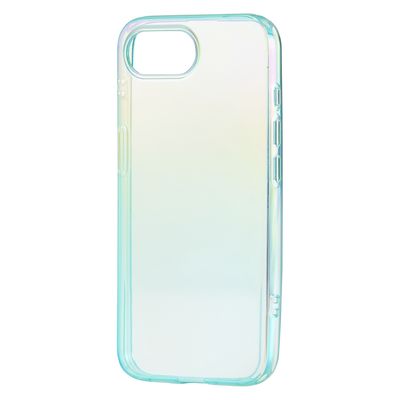 iPhone 16e ケース ソフト 衝撃吸収 オーロラ ライトブルー PM-A25SUCABU エレコム 1個（直送品）