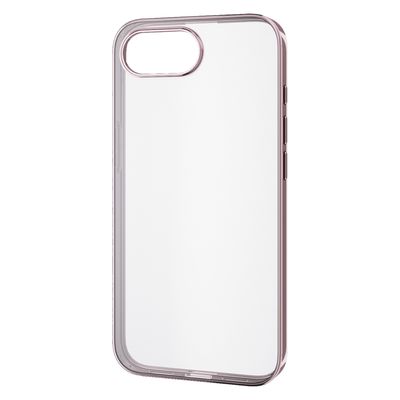 iPhone 16e ケース ソフト 衝撃吸収 メタルステッカー付 ピンクゴールド PM-A25SUCTMPN エレコム 1個（直送品）