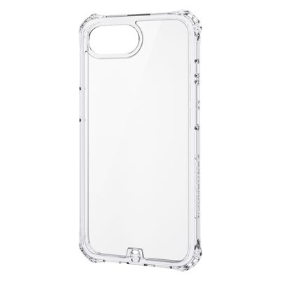 iPhone16e ケース ハイブリッド 衝撃吸収 メタルステッカー付 クリア PM-A25SZEROT2CR エレコム 1個（直送品）