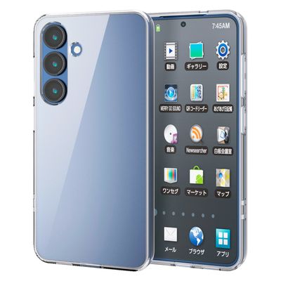 Galaxy S25 SC-51F ケース ハイブリッド 衝撃吸収 極み設計 クリア PM-G251HVCKCR エレコム 1個（直送品）