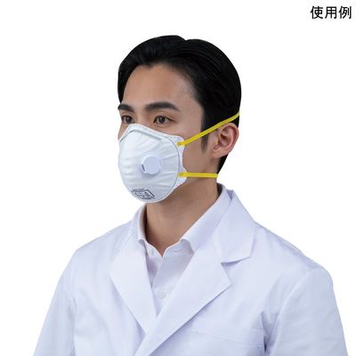 アズワン 折り畳み式防じんマスク DS2 排気弁有 1箱(120枚入) 4-6599-04 1箱(120枚)（直送品）