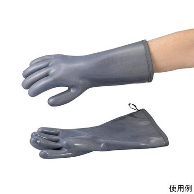 アズワン 耐冷熱耐切創 シリコン手袋 グレー L 4-6698-02 1双（直送品）